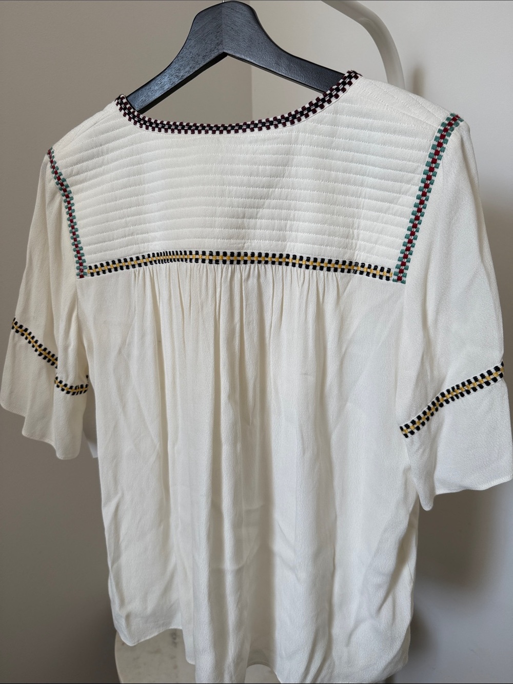 ba&sh Taylor Embroidered Peasant Top Size L NWT - Picture 7 of 14